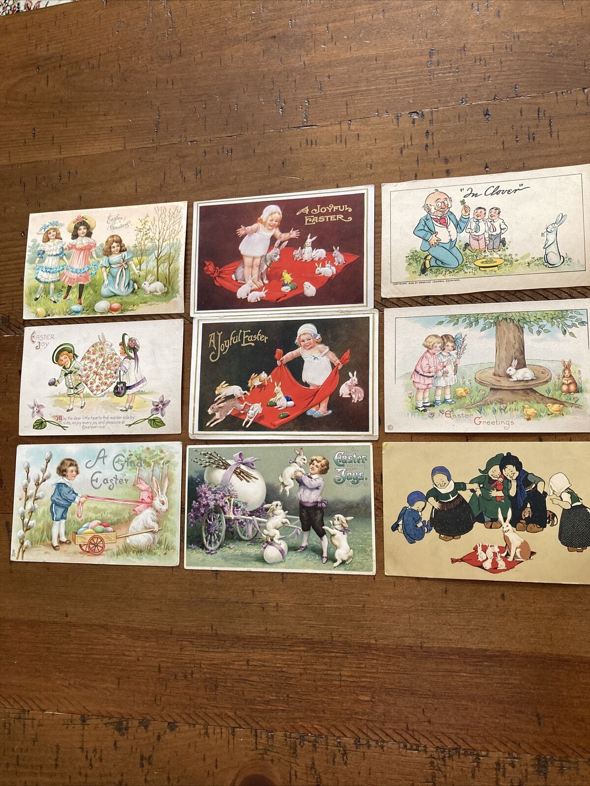 vintage early 1900s postcards. Easter Themed Set Of 9