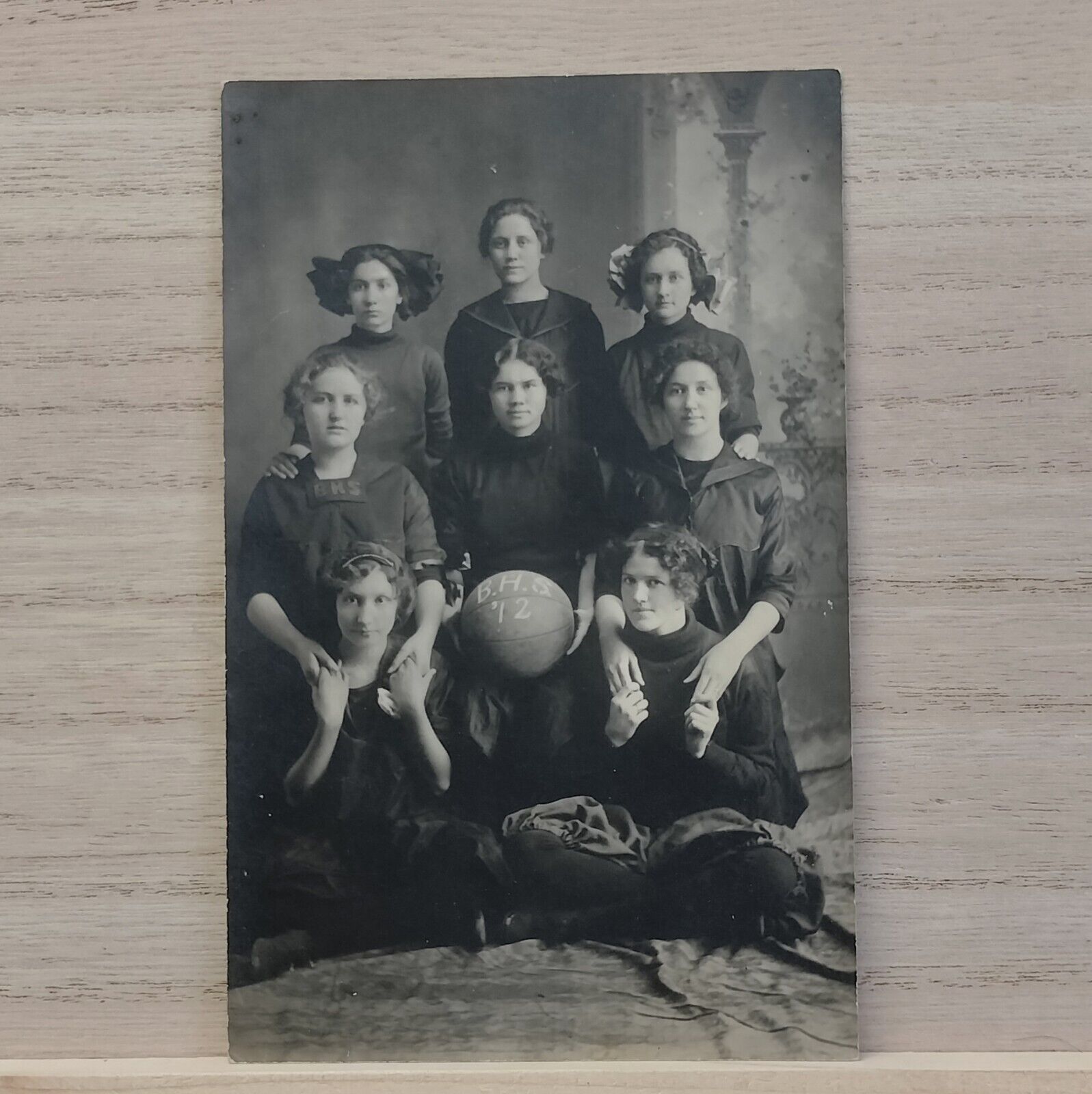 1912 B.H.S. Women\'s Basketball Team Postcard