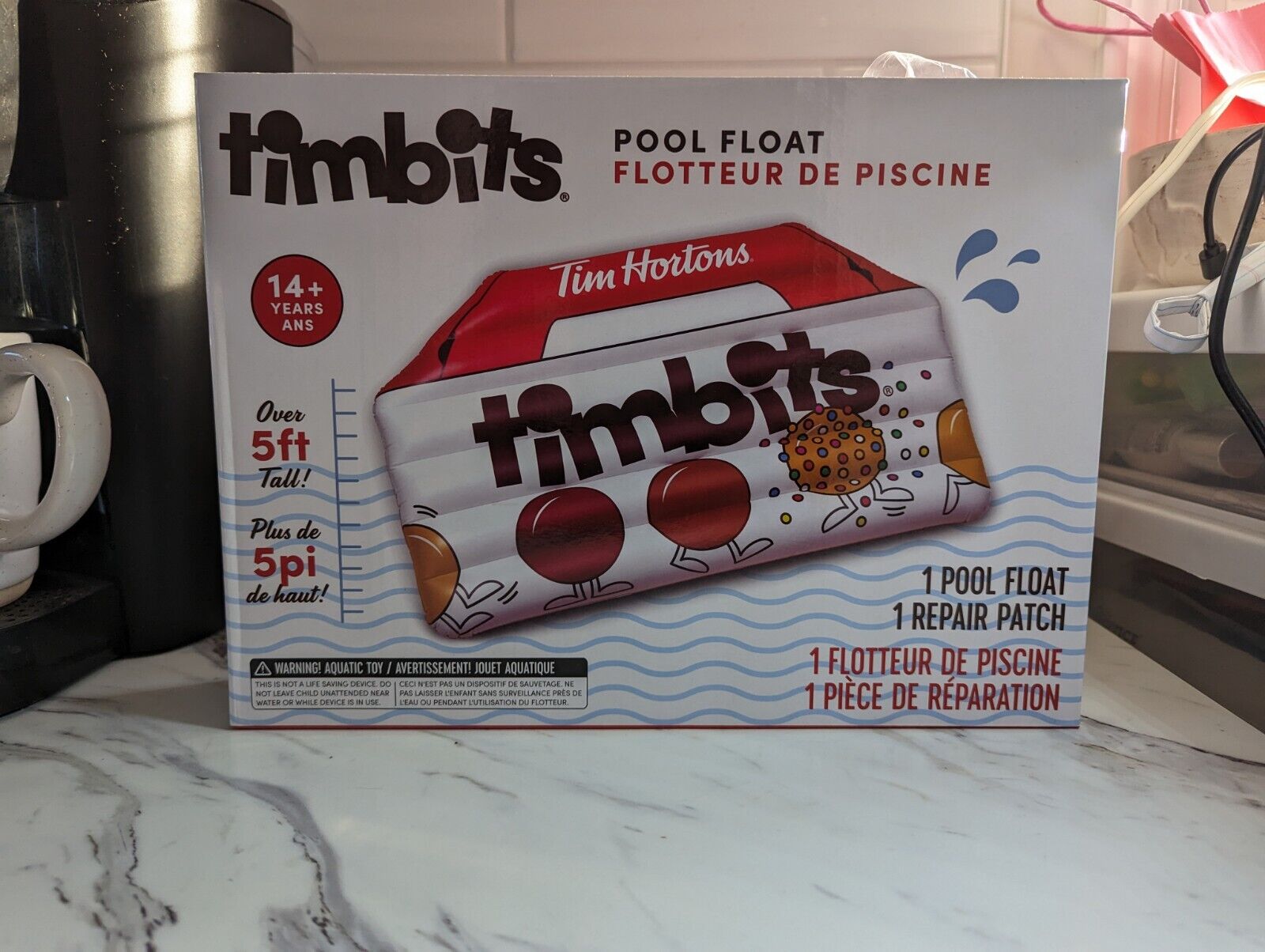 New Tim Hortons 2022 Timbits Pool Beach Water Float 65\