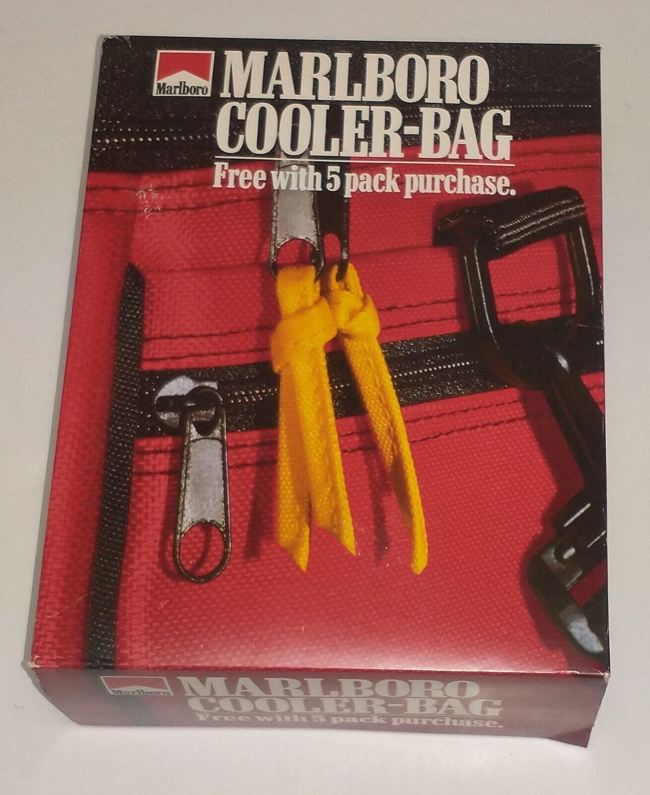 Vintage 1995 Marlboro Cooler Bag Insulated Red NEW IN BOX Same Day Shipping