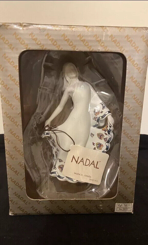 Nadal. Valencia Spain. Dancing Lady. Limited Edition. Ceramic 5.5”Tall. New.