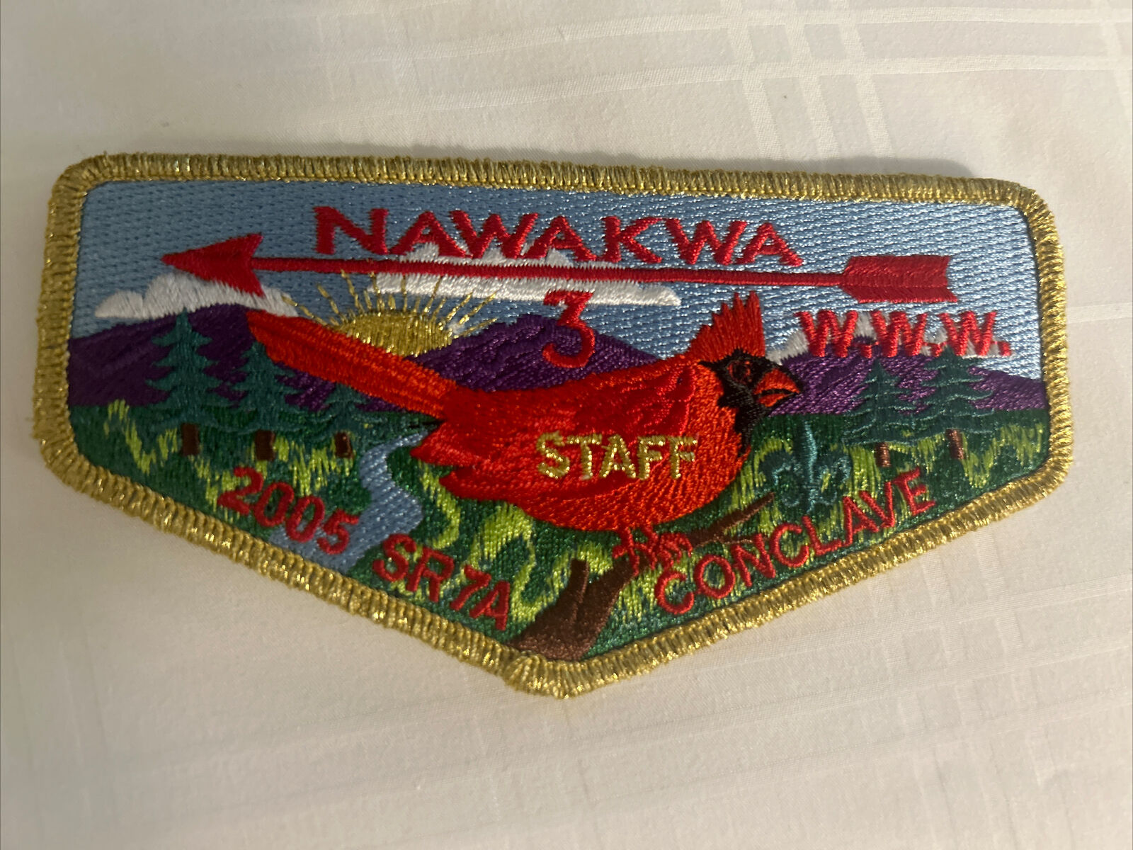 Mint OA Flap Lodge 3 Nawakwa GMY Border 2005 SR7A Conclave Staff S-93