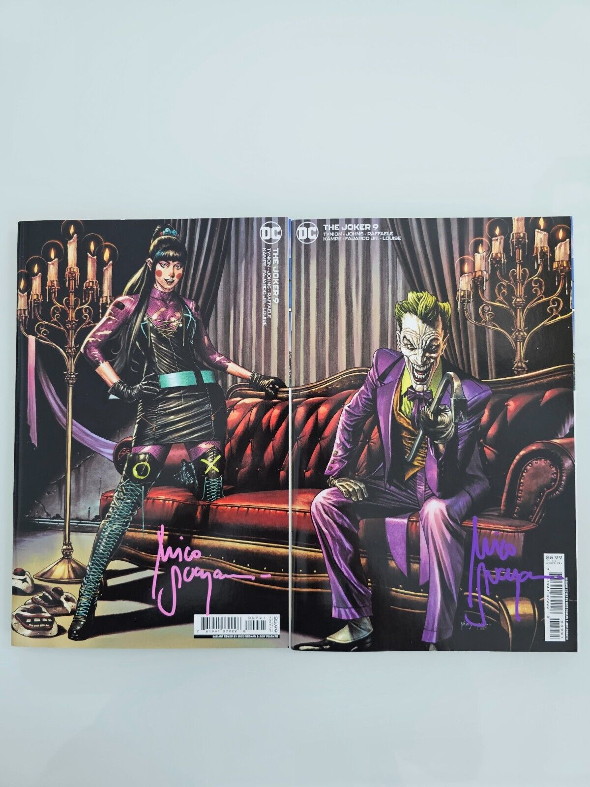 Joker #9 DC Mico Suayan Connecting Cover Variants Set SIGNED W/ COA