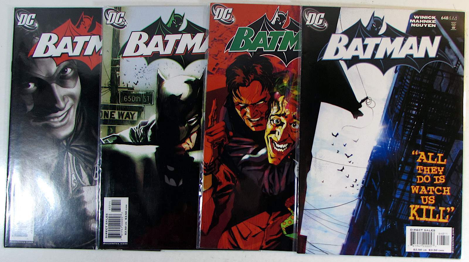 Batman Lot of 4 #652,650,649,648 DC Comics (2006) NM 1st Print Comic Books