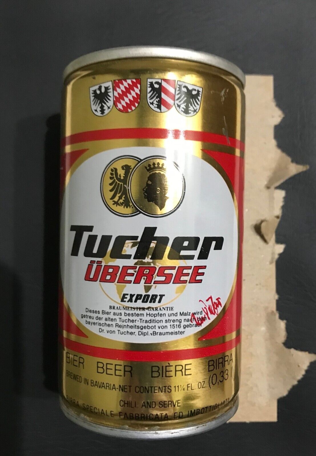 TUCHER OBERSEE EXPORT BO CS 33CL BRAUEREIABFULLUNG NURNBERG GERMANY *MINTY*