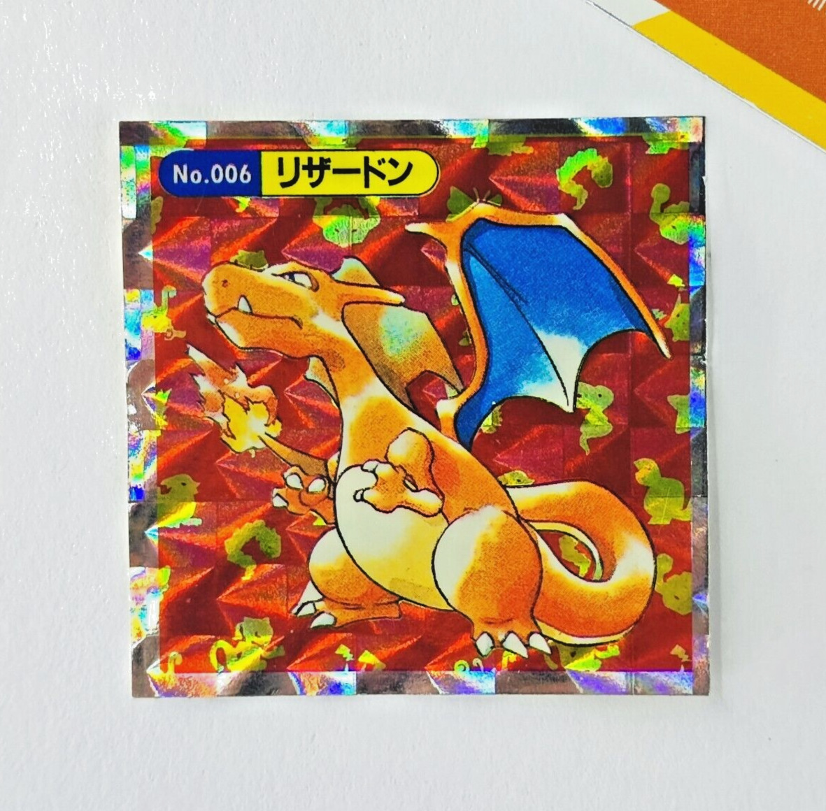 1997 Pokemon Charizard No.006 Stickers Topsun Seal Gum Japanese