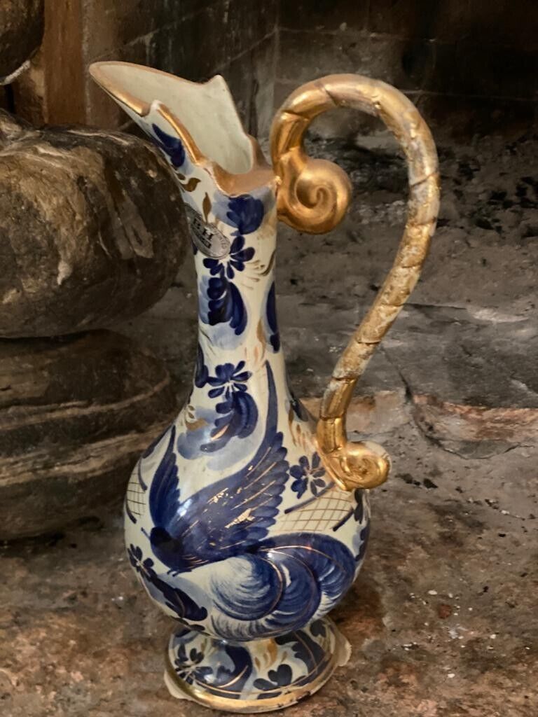 Vintage Hubert Vase Good Condition Hand Painted Porcelain  Picher  1925 Gift