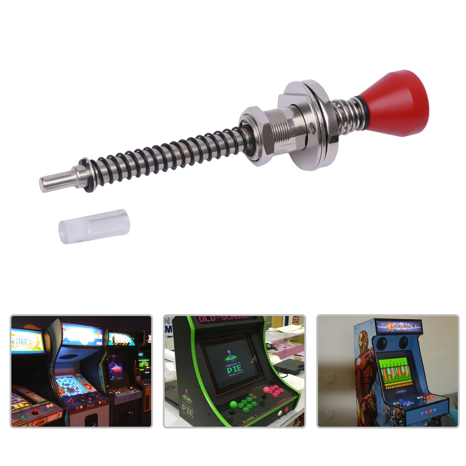 New Retro Arcade Universal Pinball Ball Shooter Assembly Loaded Spring Rod