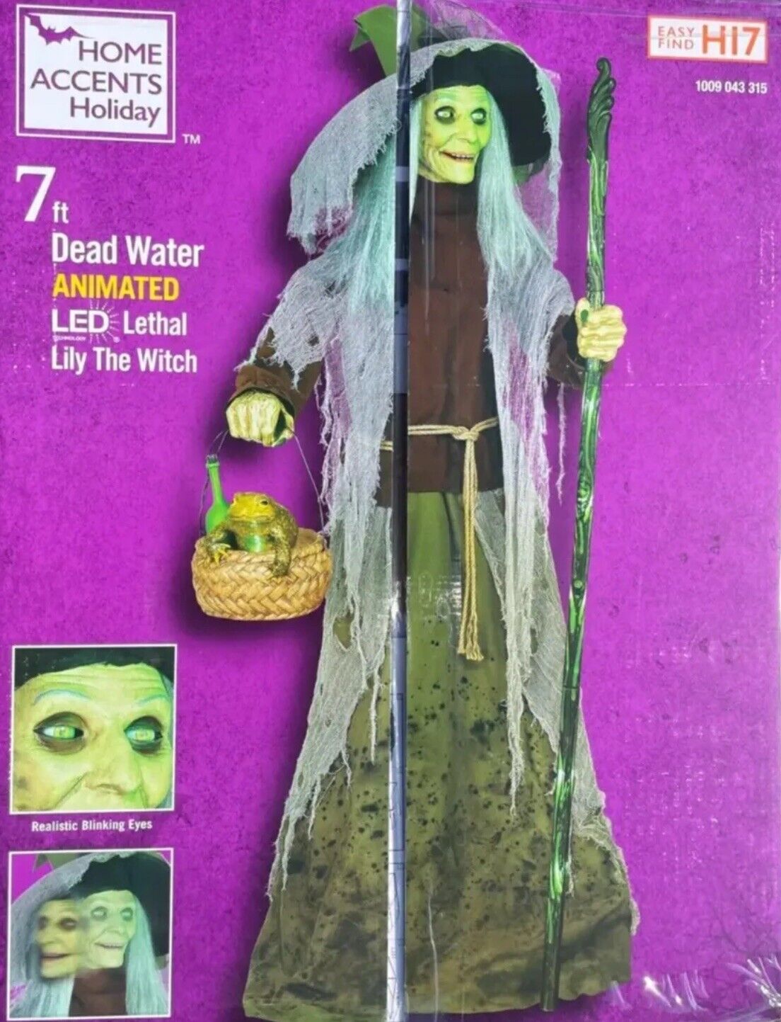 Lethal Lily Witch Home Depot Home Accents Holiday 7 ft. Animated Prop