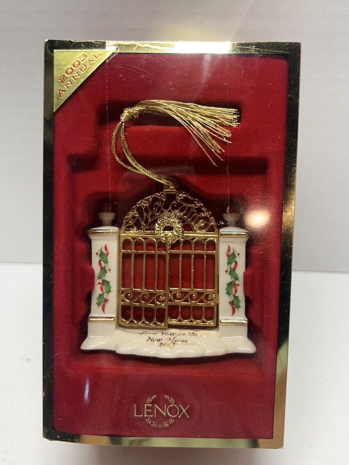 Lenox 2003 Annual Christmas Ornament First Year In New Home In Box