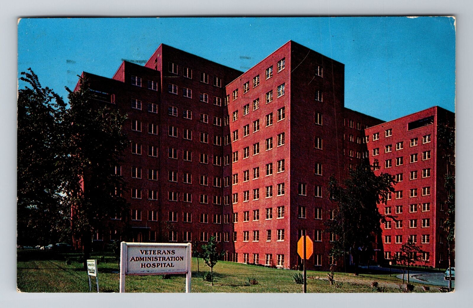 Syracuse NY-New York, Veterans Administration Hospital, Antique Vintage Postcard