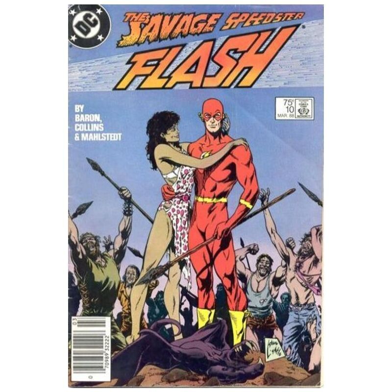 Flash (1987 series) #10 Newsstand in Very Fine + condition. DC comics [h