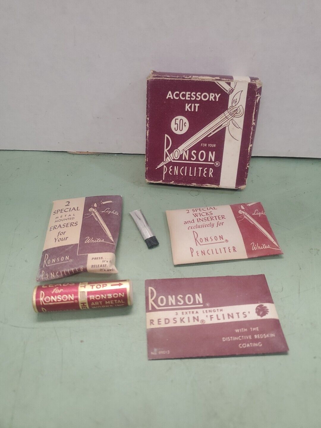 Ronson Penciliter Cigarette Lighter Accessory Kit In Box 