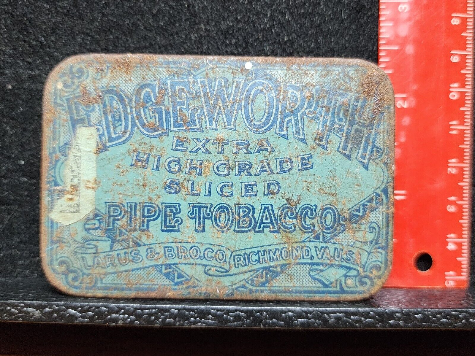 Vintage Edgeworth Extra High Grade Sliced Pipe Tobacco Tin Empty 