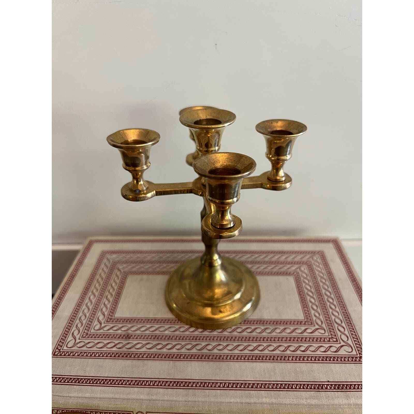 Lovely Small vintage brass candelabra 