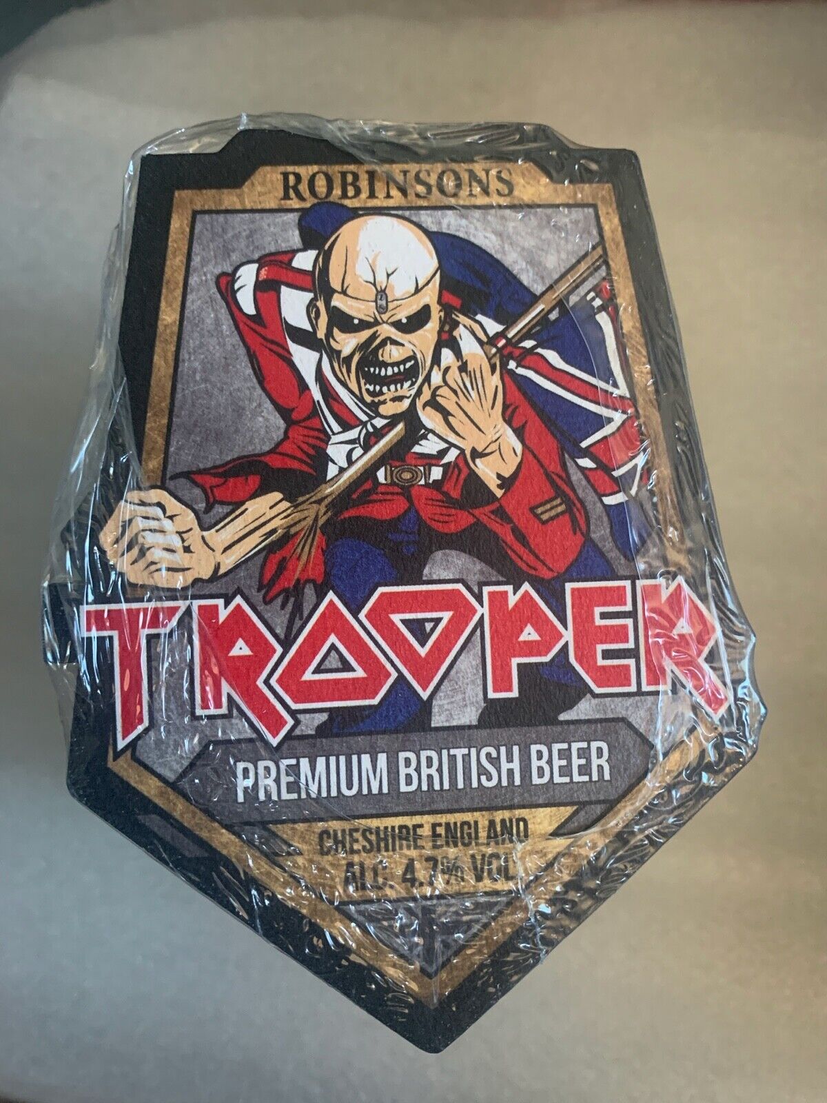 New in Pack Iron Maiden Trooper British Beer Coasters 120