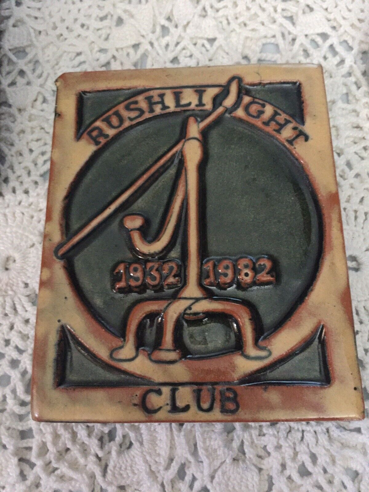 Vintage Rush Light Club 50th Anniversary Ceramic Tile 1982