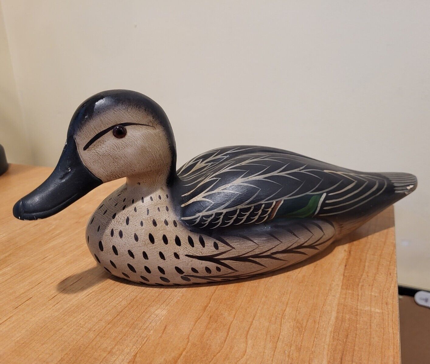 BOYDS COLLECTION   Green Wing Teal  Duck   SIGNED J. WEAVER  1982-87  Home Decor