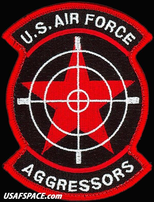 USAF 57TH ADVERSARY TACTICS GROUP -AGGRESSORS-Nellis AFB- ORIGINAL PATCH on VEL