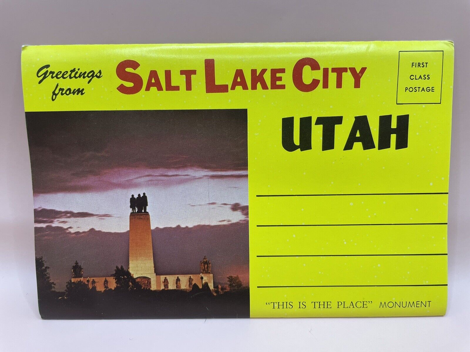 Greetings From Salt Lake City Utah (12 Double-Sided Postcard Folder)