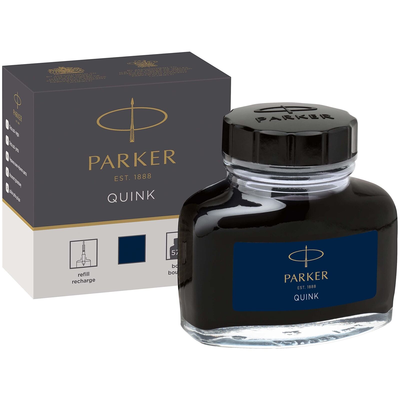QUINK Ink Bottle, Blue-Black, 57 ml