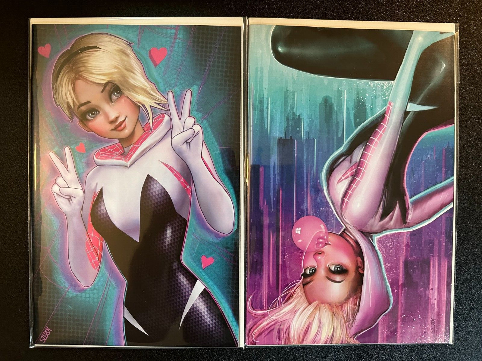 AMAZING SPIDER-MAN 29 & 37 SZERDY SPIDER-GWEN 2 PACK | ~~ Real Pics NM/MT ~~ |