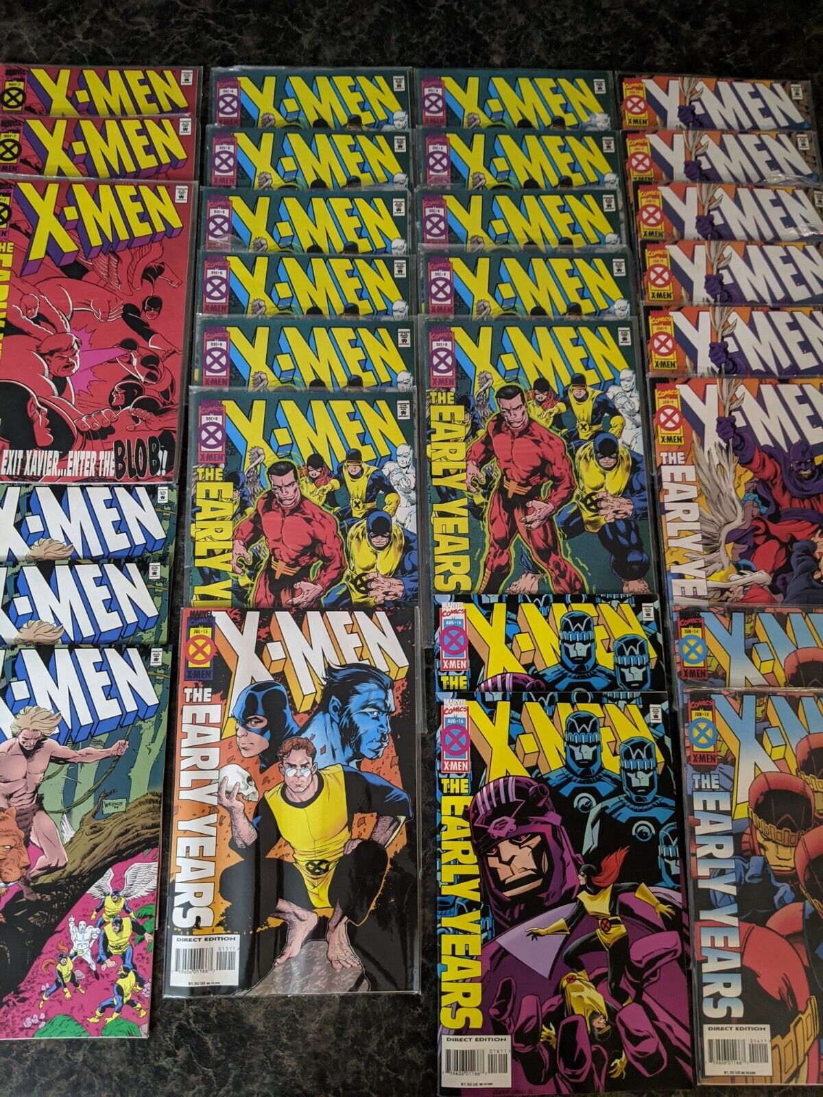 X-Men The Early Years #7,8,9,10,14,15,16 Marvel Comics Lot 1994 (CB3)