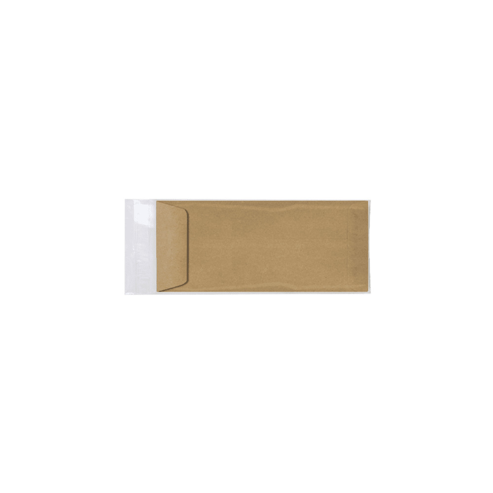 #10 Open End Cello Envelopes, 4 5/16 x 9 9/16, Clear, 300/Pack