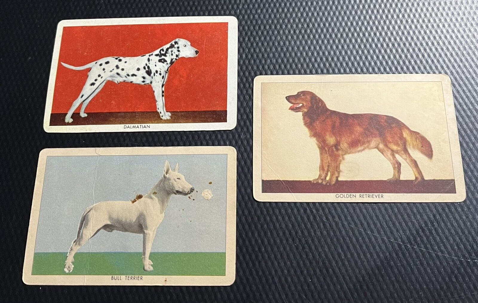 1950 Quaker Oats Challenge of the Yukon 3-Card Dog Cards Lot w/ 1 Blank Back