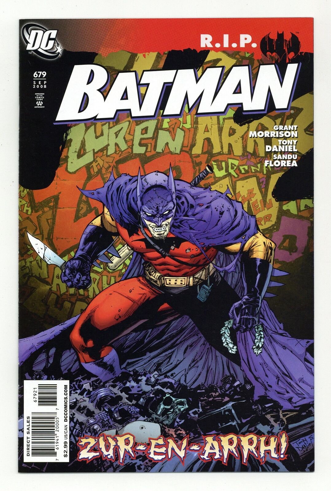 Batman #679B Daniel Variant VF+ 8.5 2008