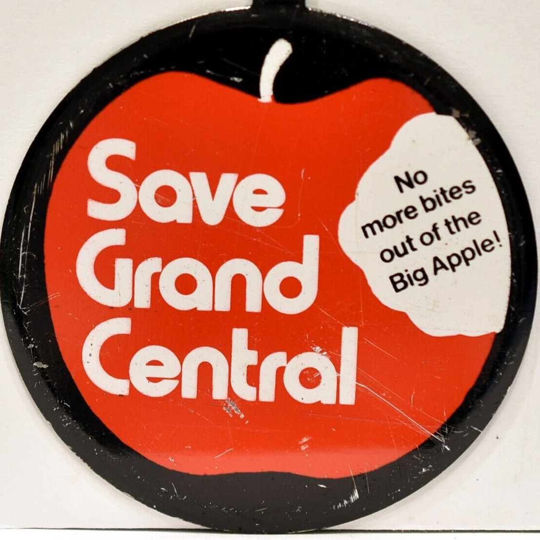 1968  Save Grand Central Station No More Bites Out Of The Big Apple New York Pin