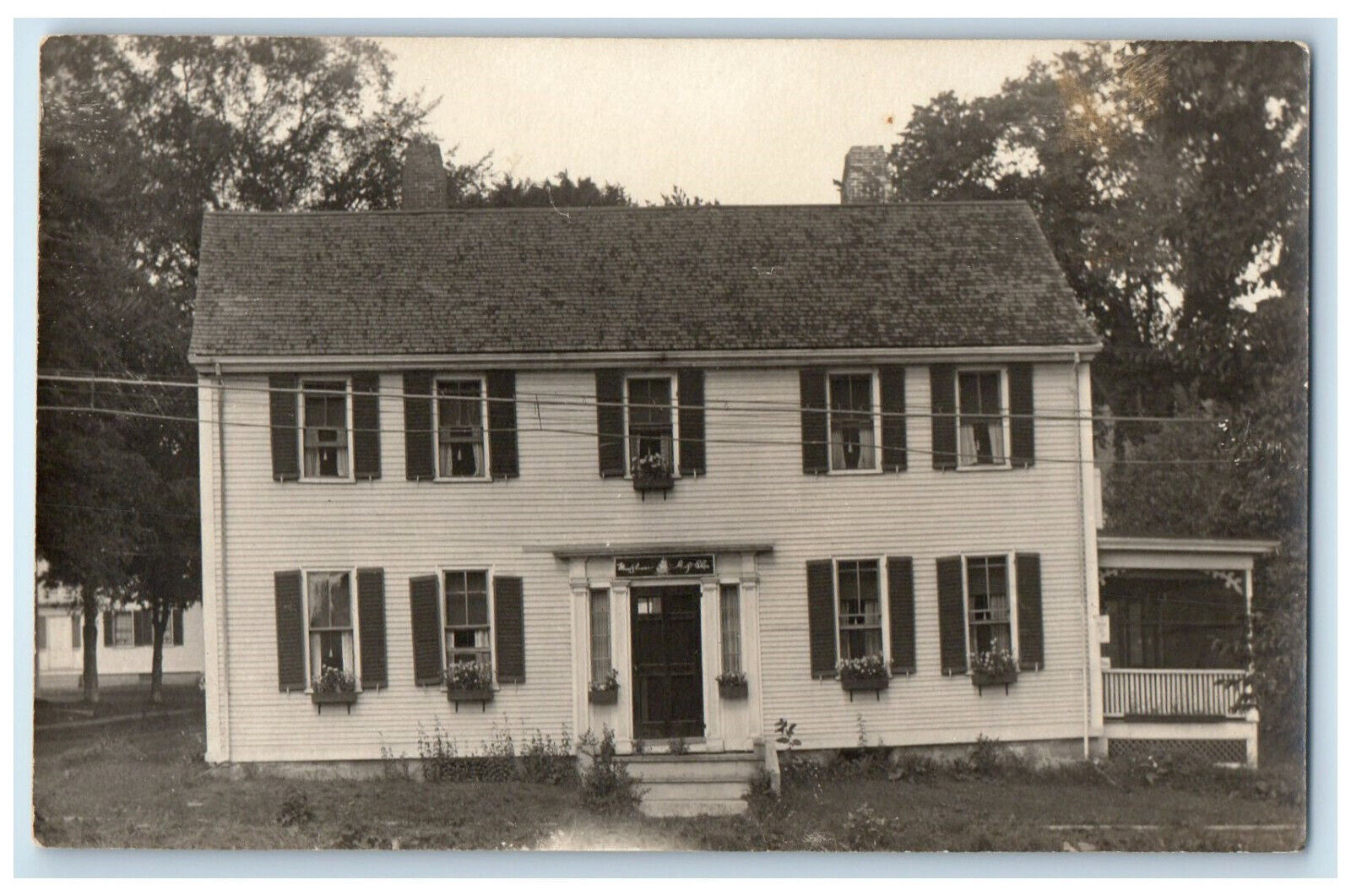 Wiscasset Maine ME RPPC Photo Postcard Mayflower Shop Building c1910