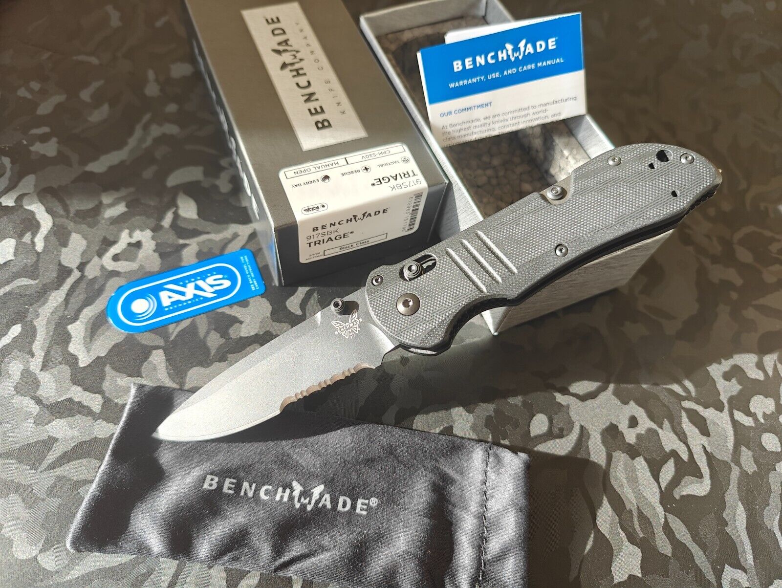 Benchmade 917SBK Tactical Triage® | Black G10 (Factory Sealed New Stock)