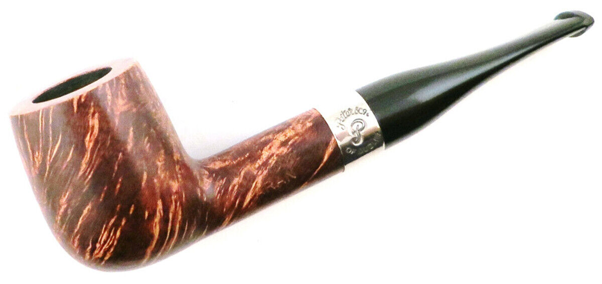 Peterson Aran 106 Nickel Mounted Straight Smoking Pipe P-Lip Stem 3015K-P