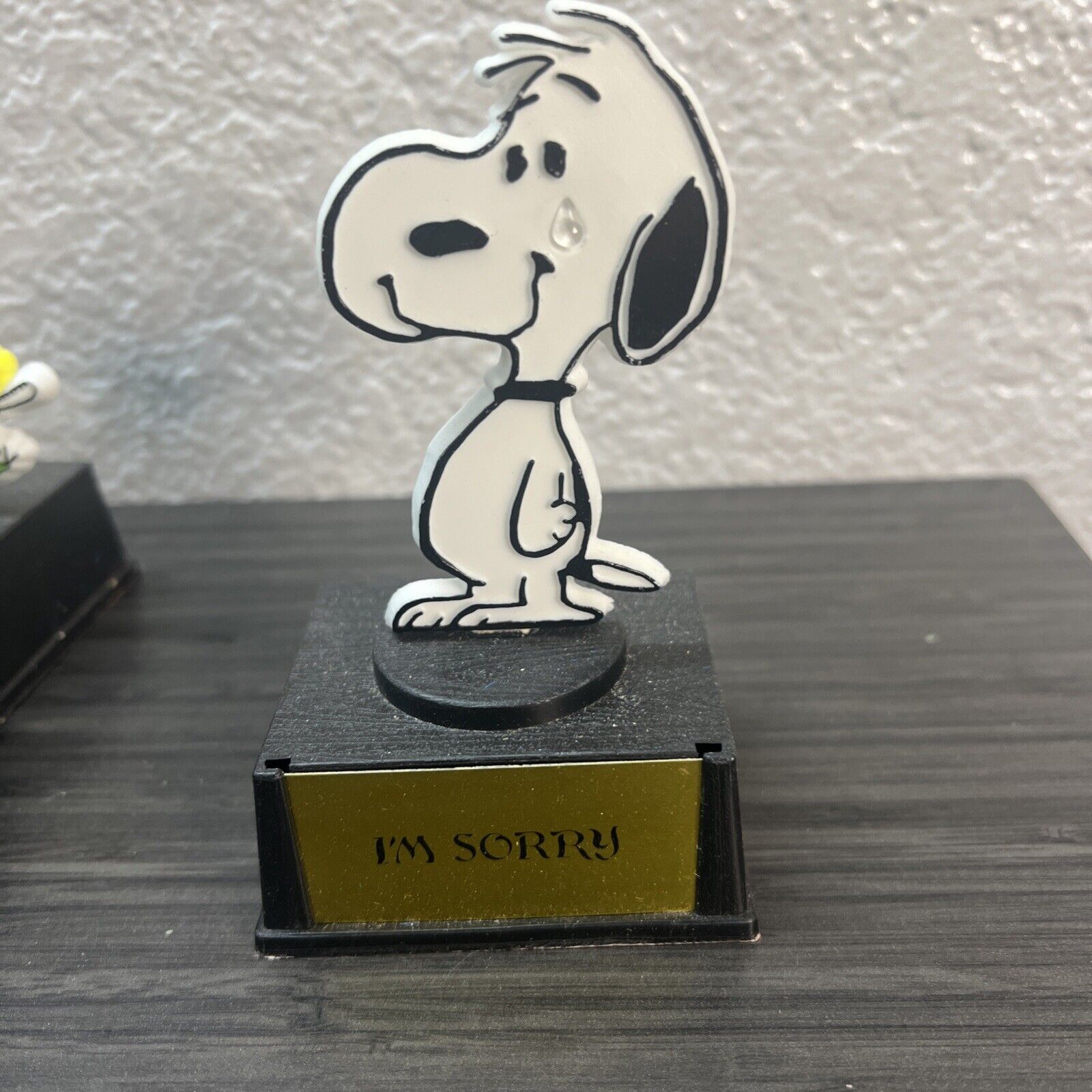 Vintage Aviva Peanuts Snoopy Trophy Figurine - I’m Sorry