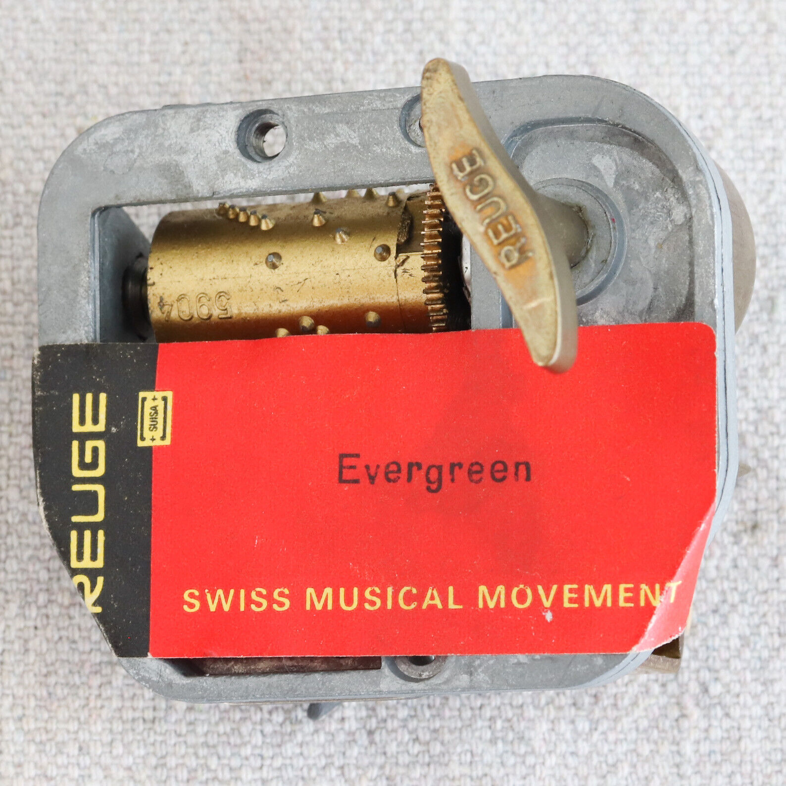 Reuge Evergreen A Star Is Born Wind Up Music Box Mechanism Movement Part NOS