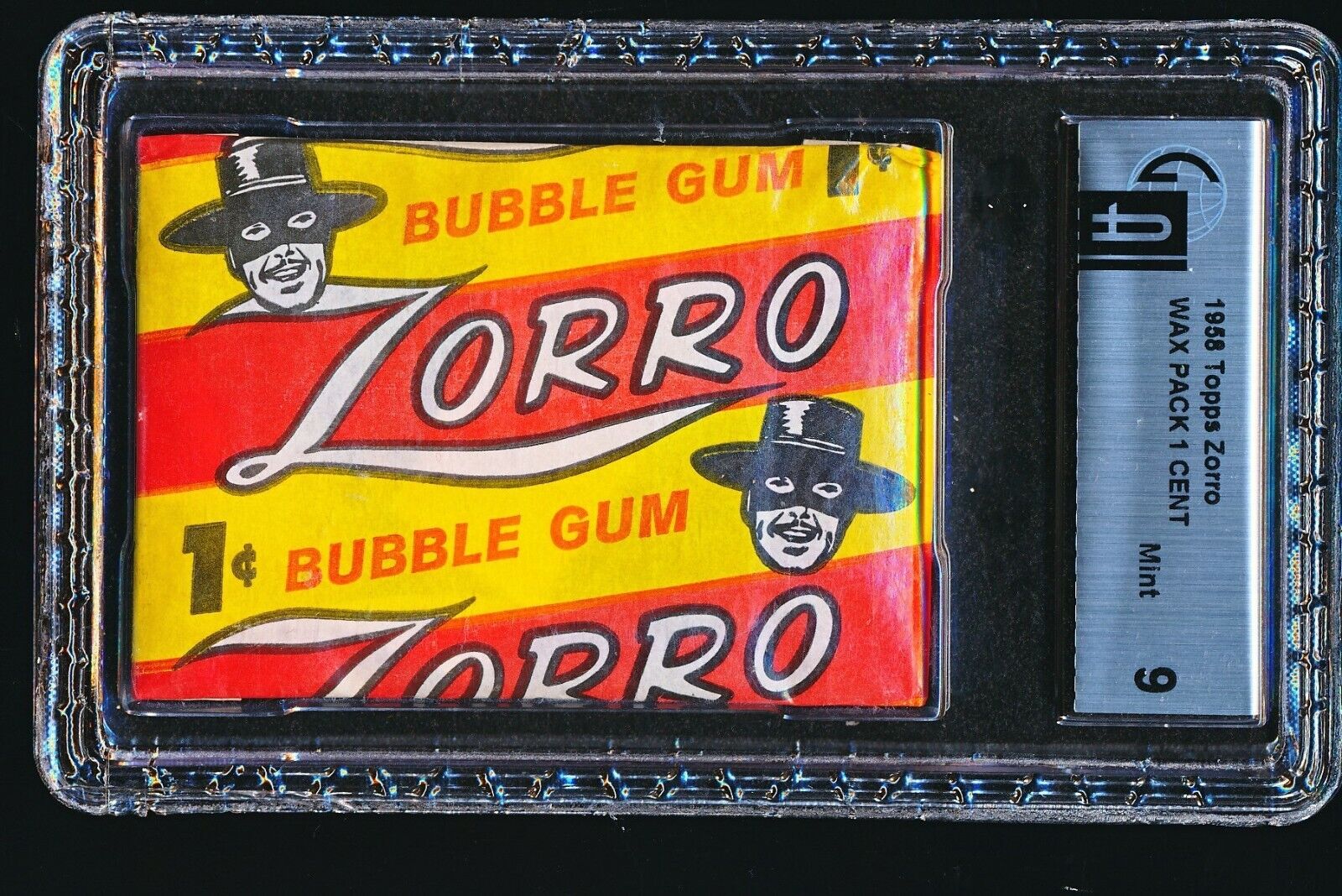 1958 Zorro UNOPENED 1-CENT WAX PACK GAI 9