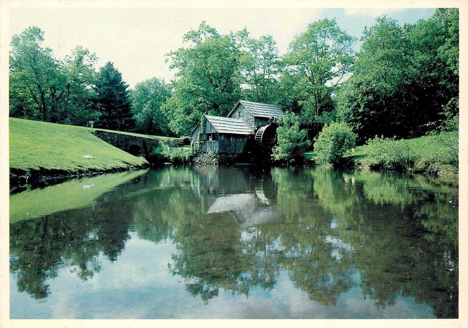 Blue Ridge Parkway Mabry Mill Roanoke Virginia VA Postcard