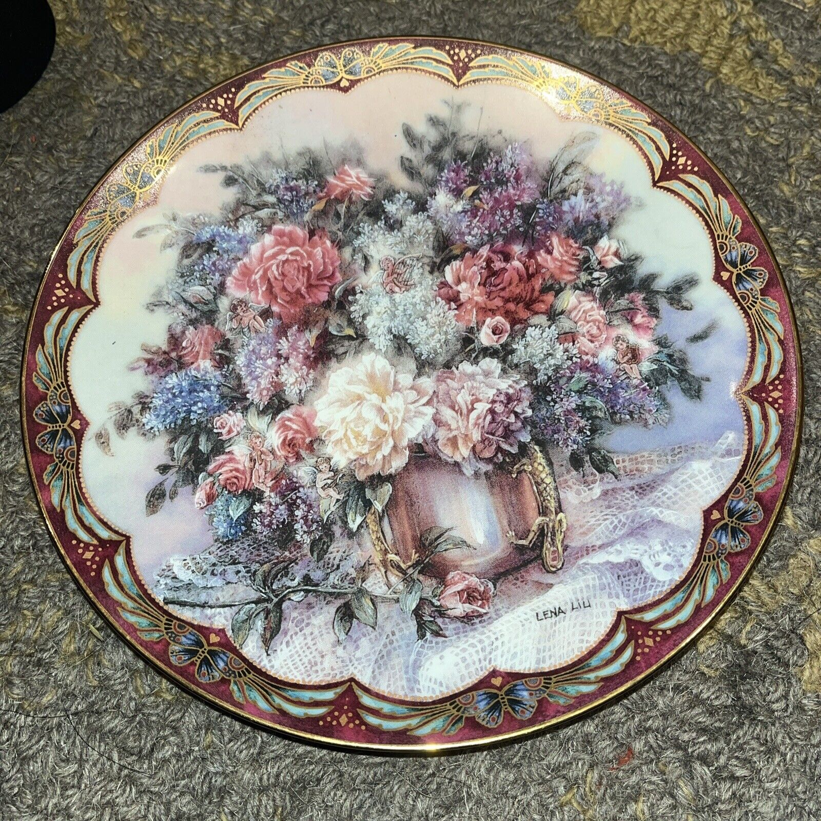 Lena Liu Magic Makers Plate #1 Flower Fairies Series Plate 4586 A