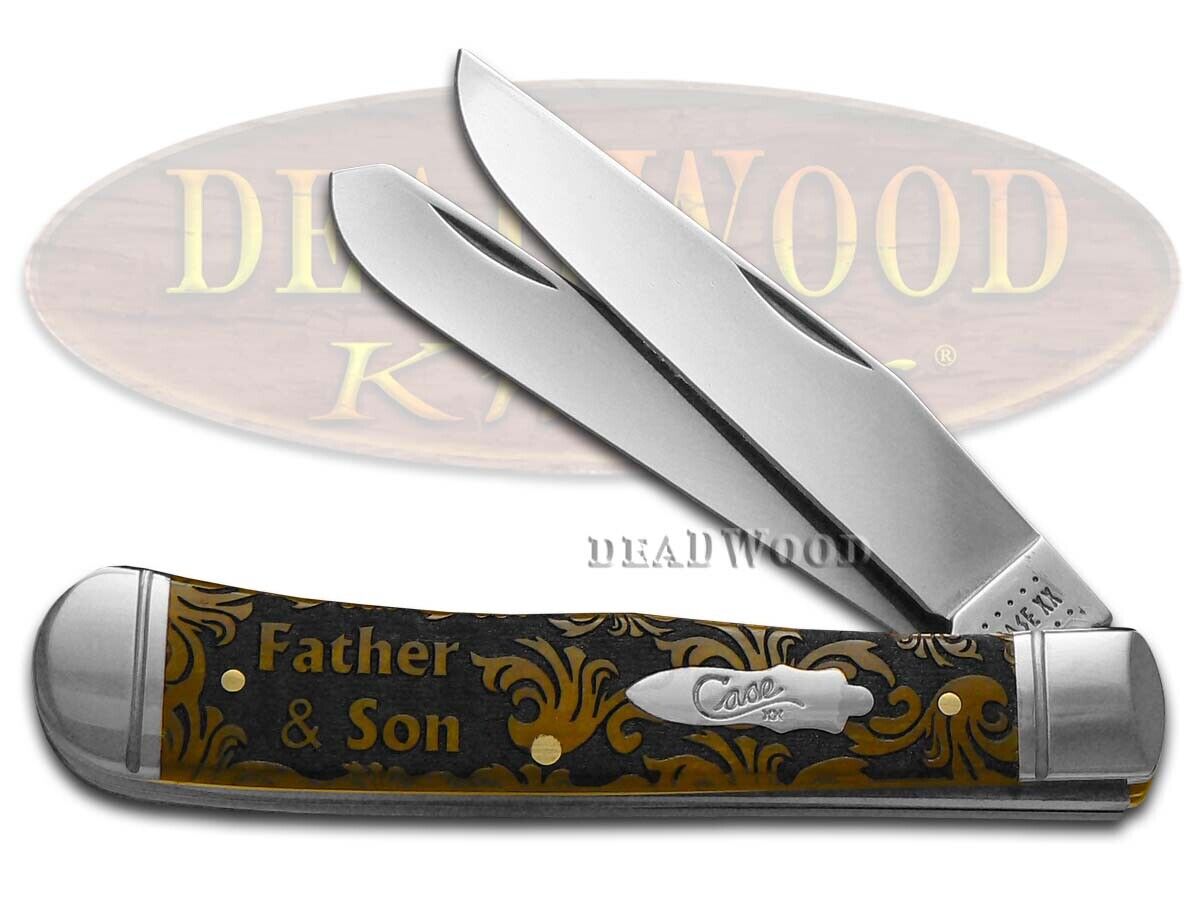 Case xx Trapper Knife Father and Son Antique Bone 1/500 Stainless Pocket Knives