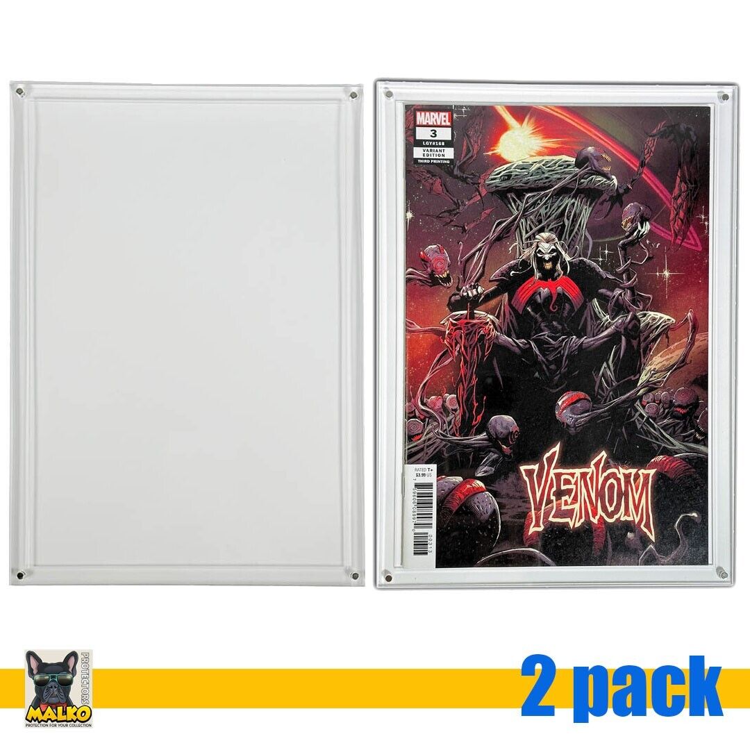 2X ACRYLIC MAGNETIC DISPLAY CASE FOR COMIC BOOKS - MODERN AGE CURRENT COMICS