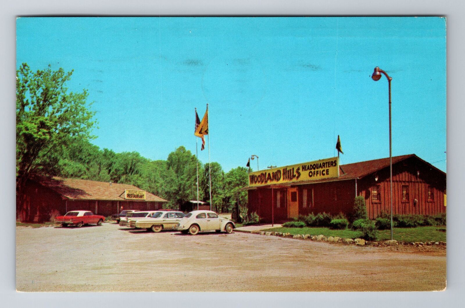 AR-Arkansas, Woodland Hills Restaurant, Headquarters, Vintage c1963 Postcard