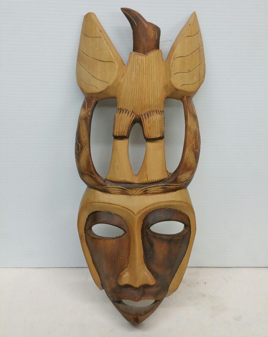 Vintage Carved African Wood Mask