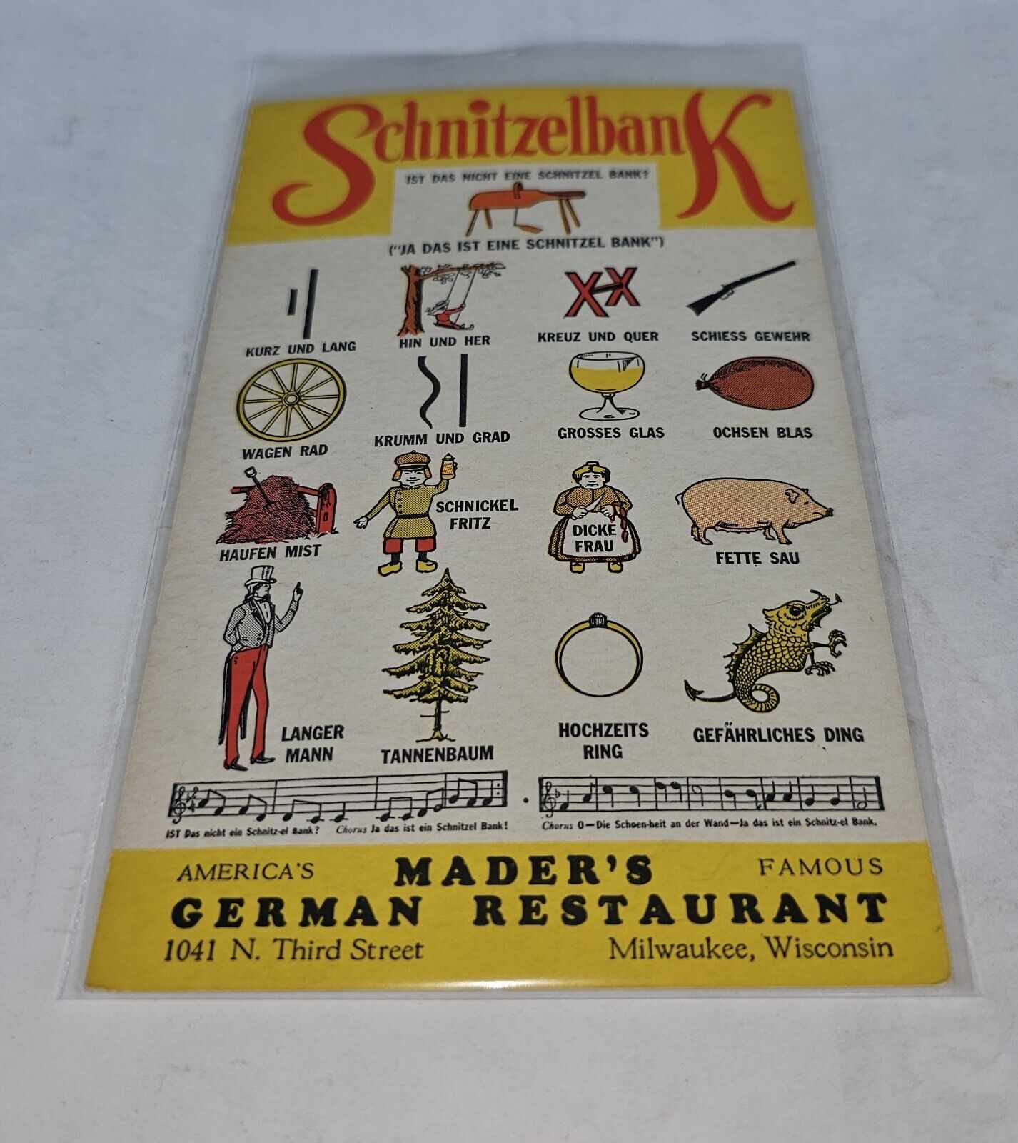 Vintage Advertising Postcard Mader\'s German Restaurant Milwaukee #141
