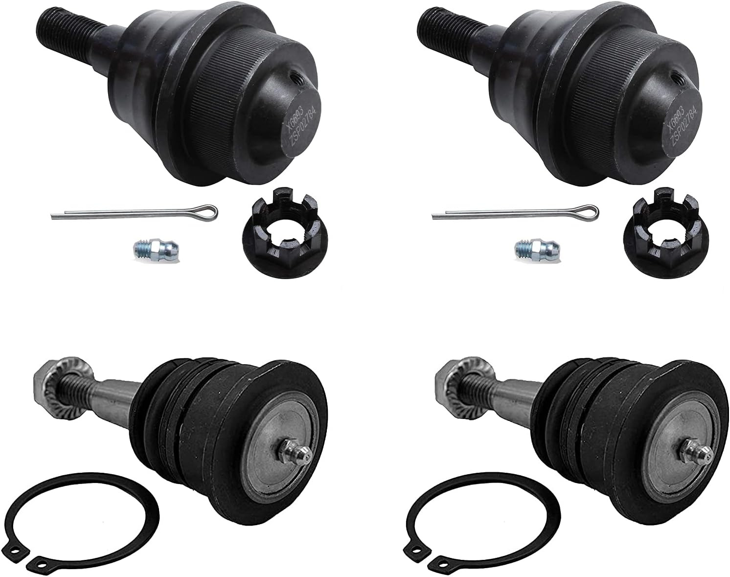 - Front Upper and Lower Ball Joints for Chevy GMC Silverado Sierra 2500 3500 HD 