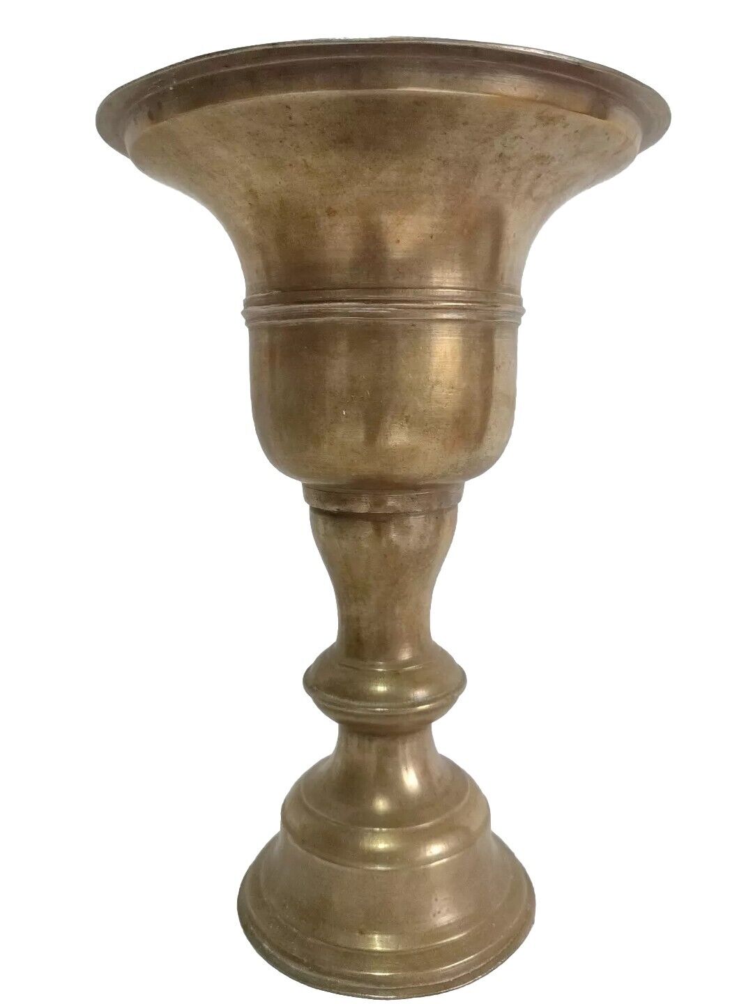 Vintage Heavy Brass Spittoon Indoor Planter Vase Antique Home Decor Vessel 2400g