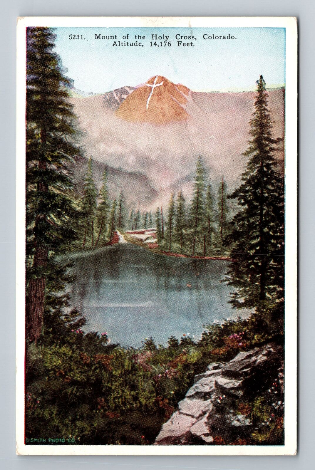 CO-Colorado, Mount The Holy Cross, Scenic, Vintage Postcard