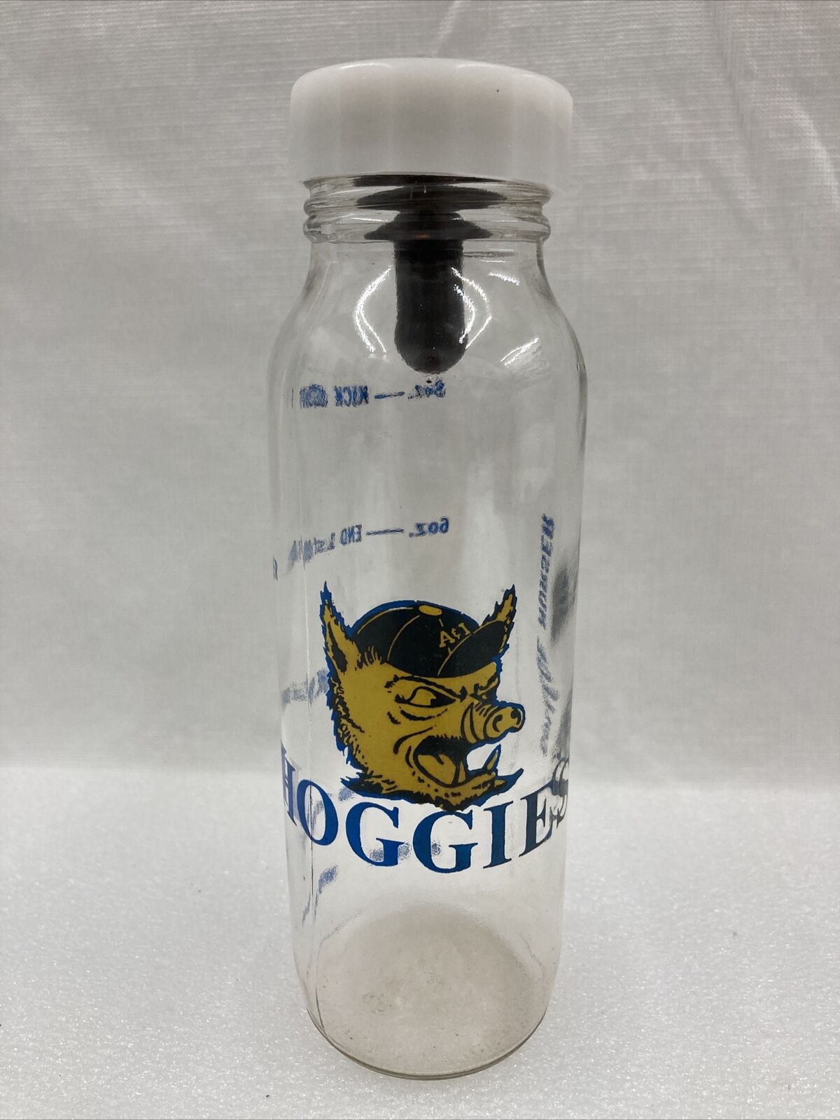 Vintage 50’s Texas A&I Hoggies College Nurser Football Booze Bottle Empty