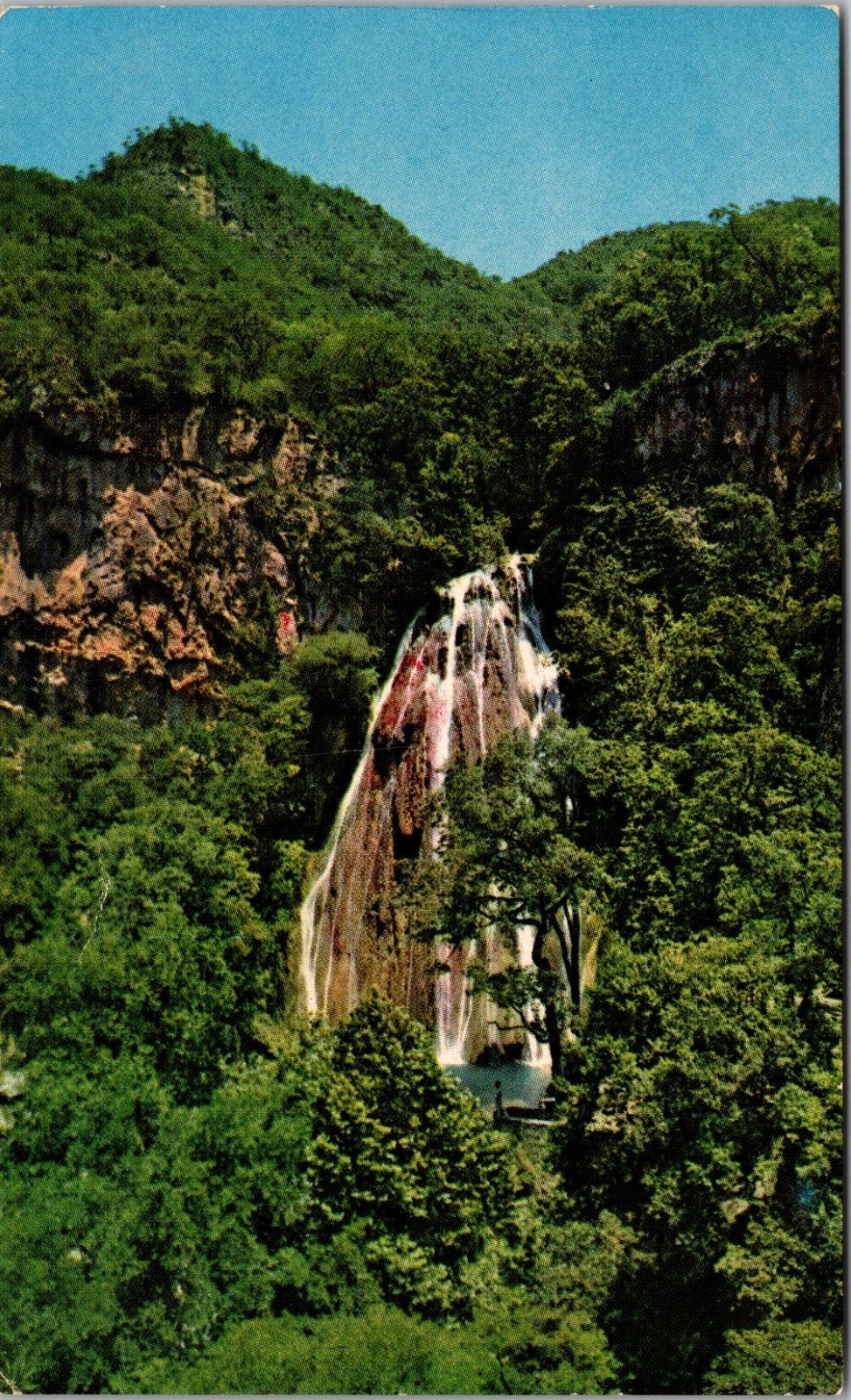 Postcard Horse Tail Falls Monterrey, N.L. Mexico-Motel Cola De Caballo Card