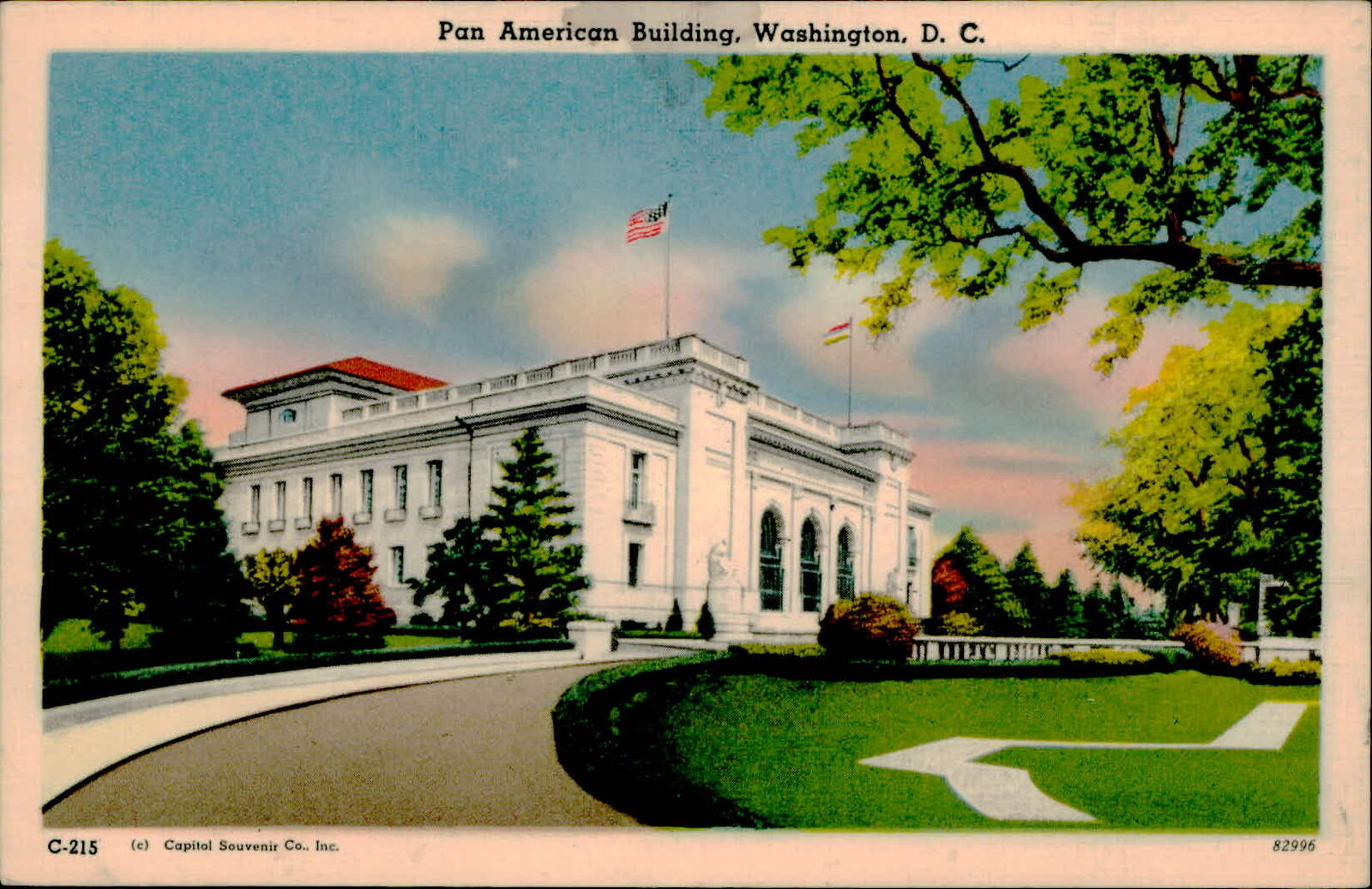 Postcard: C-215 (e) Capitol Souvenir Co., Inc. Pan American Building,